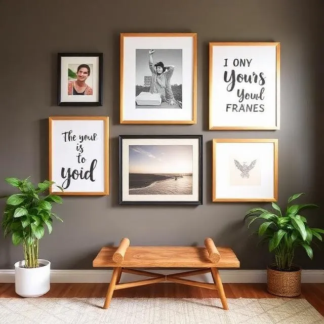 Hang a gallery wall with budget frames